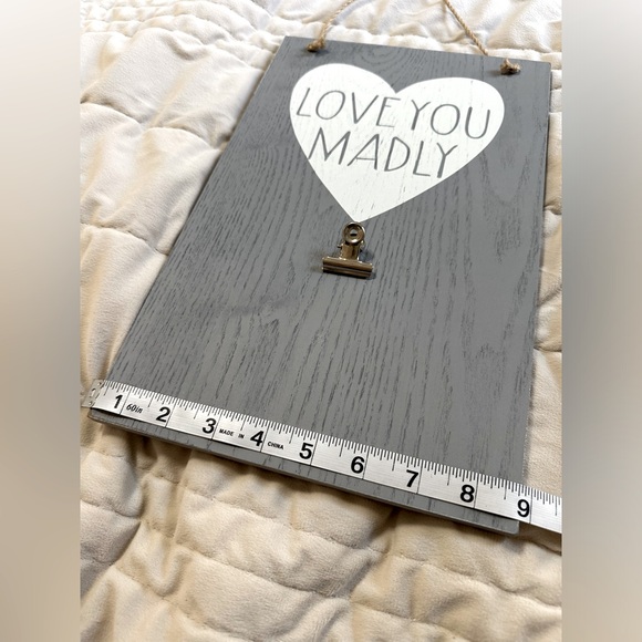 Set of 2 WOODEN 🤍 Farmhouse Style 🌿 Board Photo Signs with Clips - Picture 6 of 11